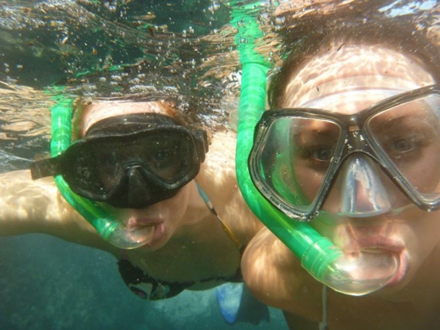  snorkeling with friends 